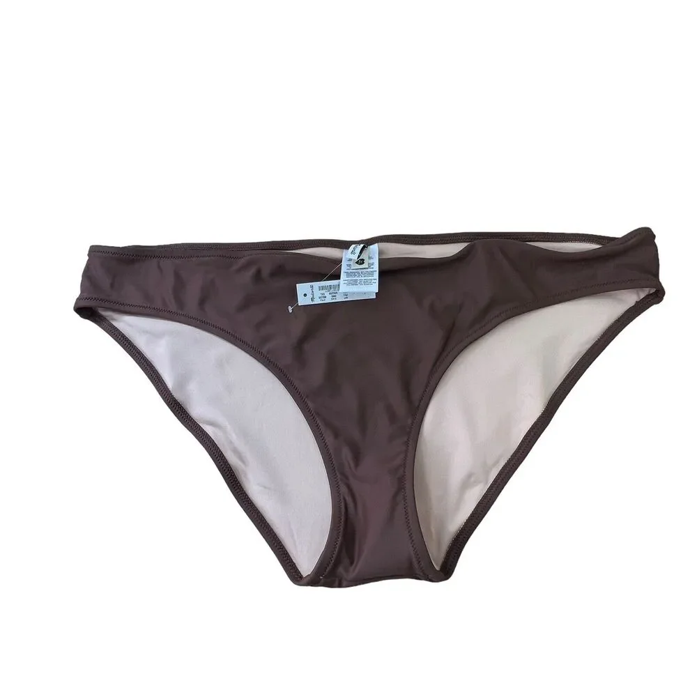 Madewell Classic Second Wave‎ Brown Bikini Bottoms XXL